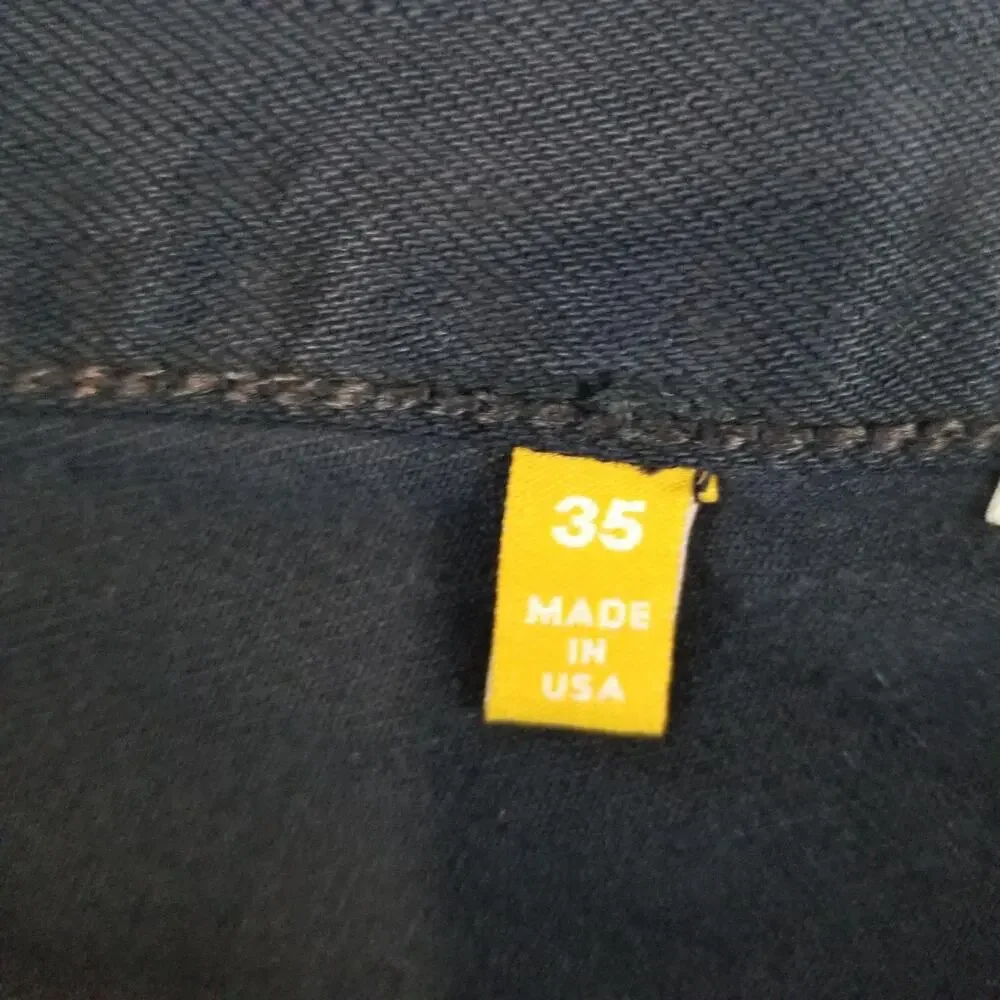 Gallery Dept LA Flare Jeans Mens 35x36 Black NWT Made in USA Raw Hem Art to Wear